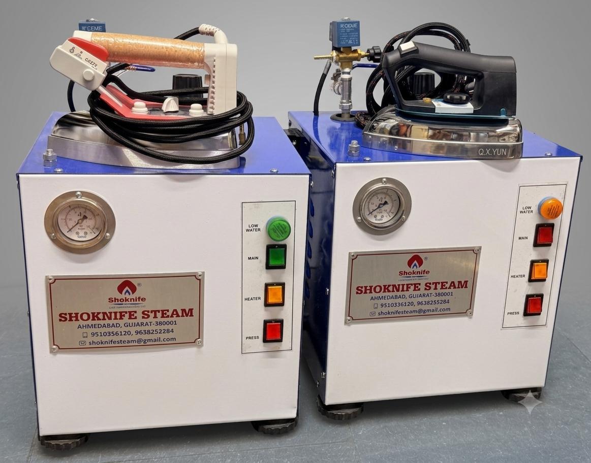 Twin Portable Steam Boilers with Cork and Heavy Duty irons